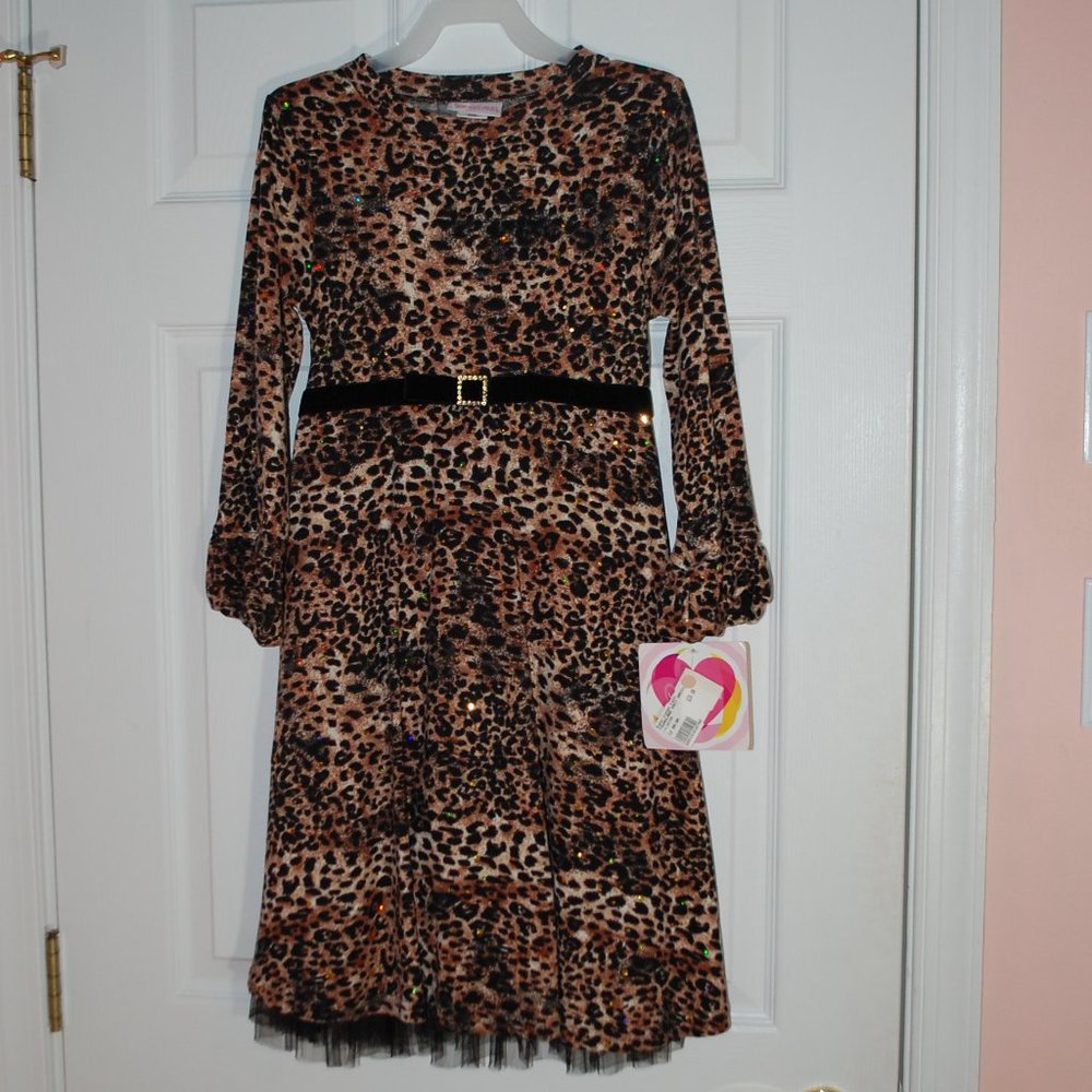 NWT Youngland girls knit dress with Sparkles - Size 12